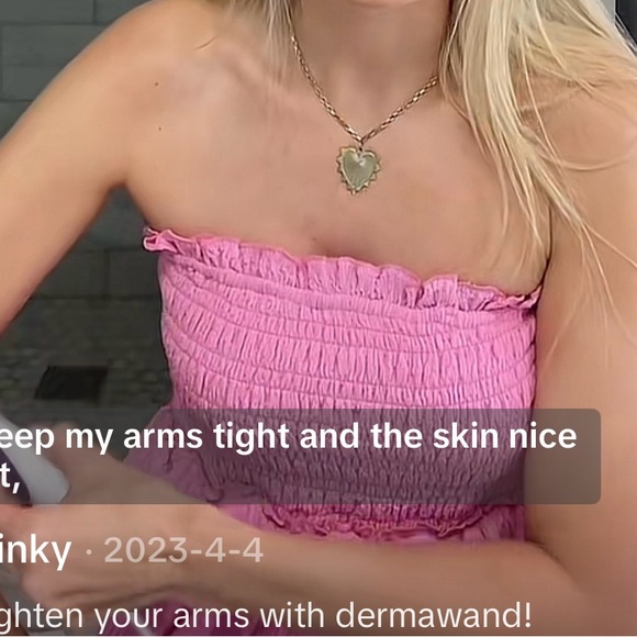 Pink Textured top vici - Picture 3 of 3